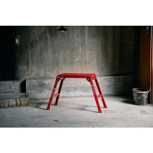 ＴＥＮＭＡ　アルミ作業台２段　レッド　812004238　1 台