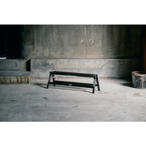 ＴＥＮＭＡ　アルミワイド踏み台１段　ブラック　812004249　1 台