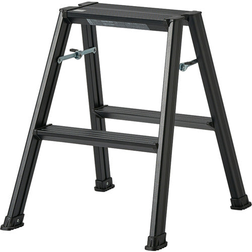ＴＥＮＭＡ　アルミ踏み台２段　ブラック　812004245　1 台