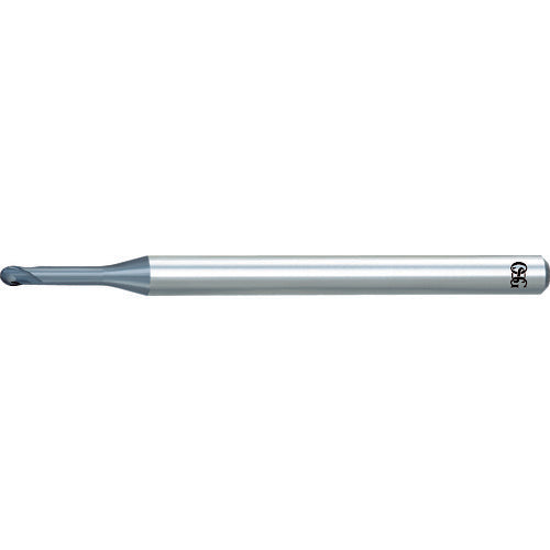 ＯＳＧ　超硬ボールエンドミル　ＷＸＬコート２刃（深リブボール形）　ボール半径０．０５ｍｍ　刃長０．０８ｍｍ　首下長０．３ｍｍ　３１１０１０３　WXL-LN-EBD-R0.05X0.3X4　1 本
