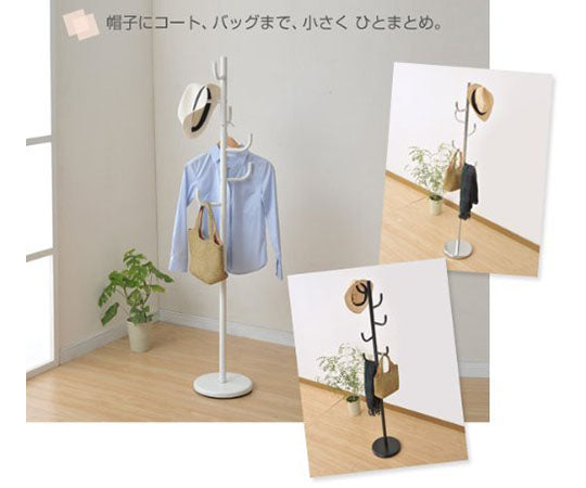 ポールハンガーラック　ブラック　NPH-165(BK) 1台