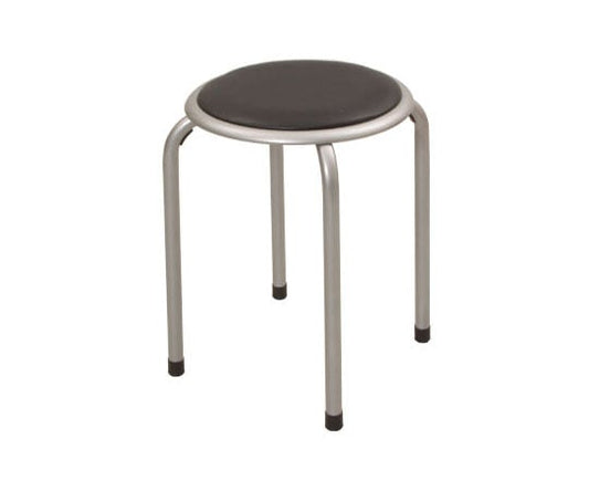 Pipe round chair Silver/Black YZX-01(SB) 1 piece