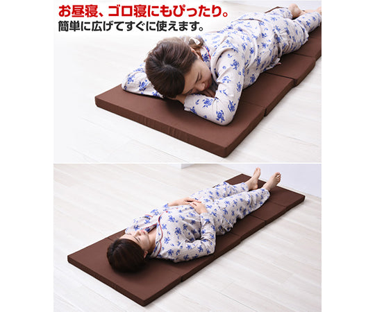 全面かため　高硬度コンパクト6つ折りマットレス　60cm　ブラック　MK6-SSS BK 1枚