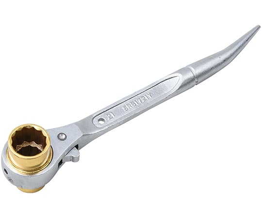 Double-ended ratchet wrench (with curved shank) 17 x 21 mm SRB1721Y 1 piece