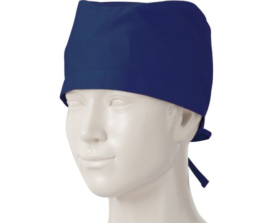 Surgery cap (with drawstring at back) Navy Free 1 set (2 pieces) 197-98 Free 1 set (2 pieces)