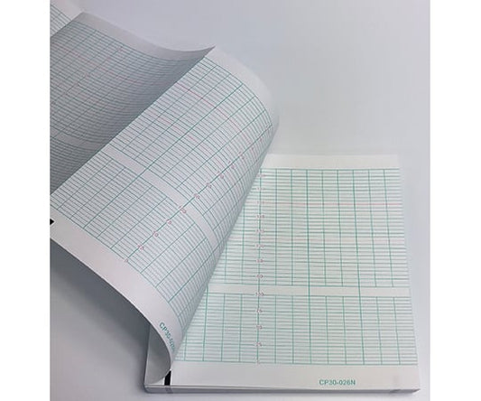 Fetal monitoring recording paper Width 152mm x Length 30m/Folded 150mm (Foldable type, red border) 20 sheets CP30-026N 1 box (20 sheets)