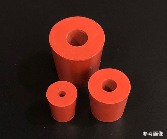 구멍이 있는 붉은 고무 마개 18호 Φ30 1개