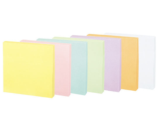強粘着ふせん K2 75×75 パステル混色10冊　K2ﾒ-KP7575X10 1箱(10冊入)
