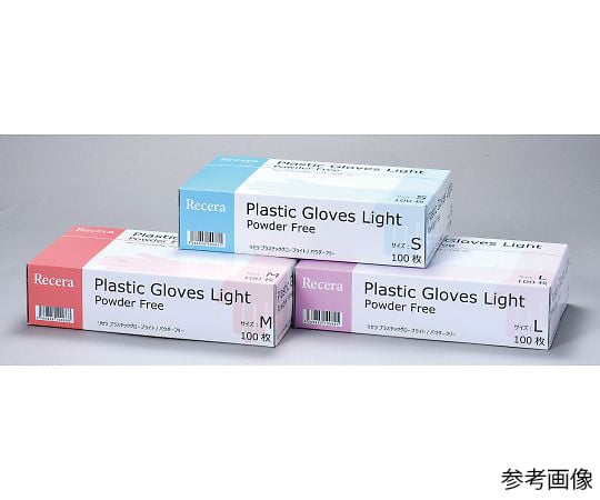 리셀라 플라스틱 글러브 Light 가루 없음 M 100장입 65030 1상자(100장입)