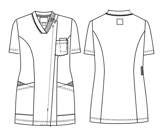 여자 스크럽 로얄 블루 + 네이비 EL RF-5142 1 장