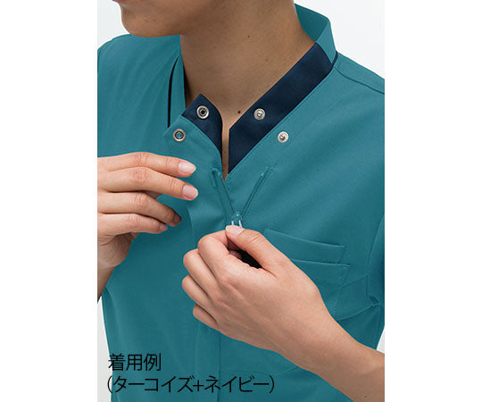 여자 스크럽 로얄 블루 + 네이비 EL RF-5142 1 장