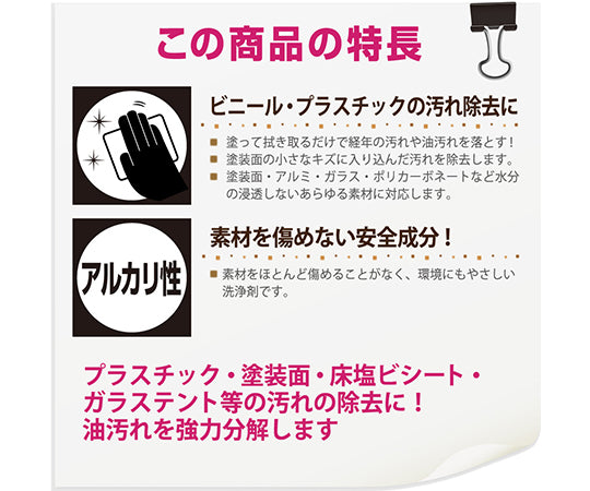 復活洗浄剤　ビニール・プラスチック用　100mL　17660042100 1個