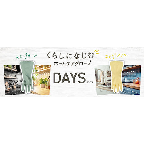 ＳＨＯＷＡ　塩化ビニール手袋　ナイスハンドＤＡＹＳ（デイズ）　Ｓサイズ　モスグリーン　NHDAYS-SG　1 双