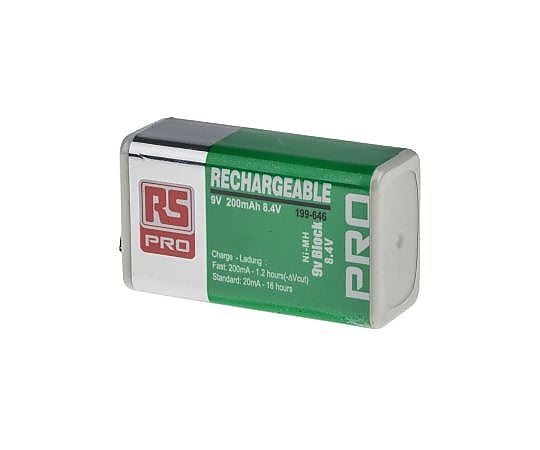 9V 충전식 배터리 199-646 1개