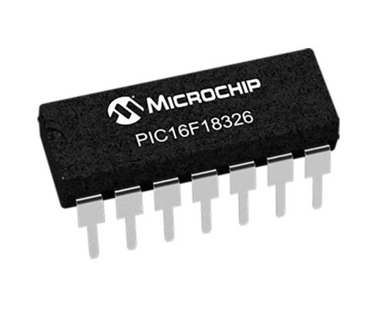 Microcontroller 8-bit RISC PIC16 32MHz 28 kB Flash 14-Pin PDIP 1 bag (5 pieces) PIC16F18326-I/P 1 bag (5 pieces)