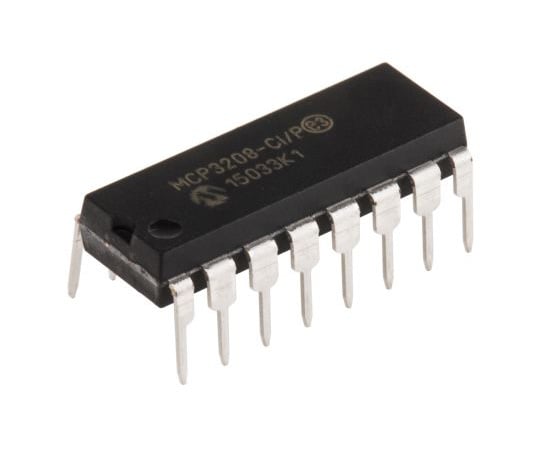 12-bit AD converter SPI 16-pin PDIP 1 bag (5 pieces) MCP3208-CI/P 1 bag (5 pieces)
