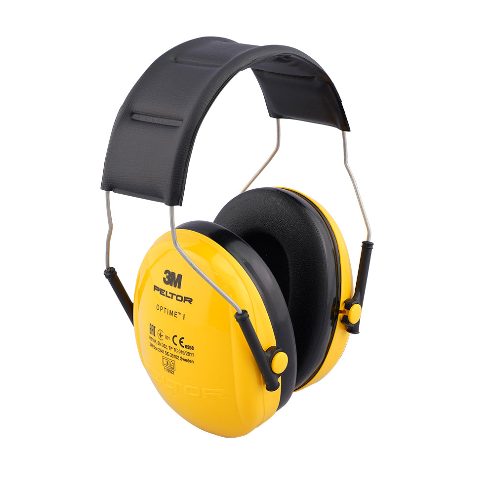 防音用イヤーマフ　ヘッドバンド　黄　遮音値/SNR　27dB　H510A-401 1組