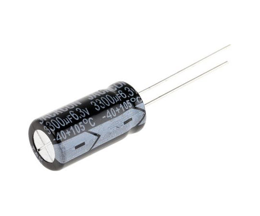 Aluminum electrolytic capacitor 3300μF 6.3V dc 1 bag (10 pieces) 711-0753 1 bag (10 pieces)