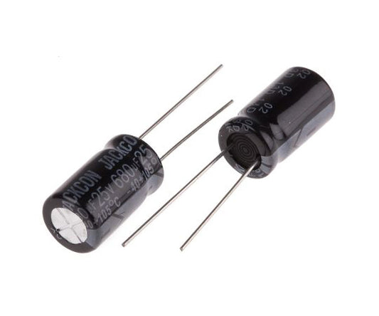 Aluminum electrolytic capacitor 680μF 25V dc 1 bag (10 pieces) 711-1141 1 bag (10 pieces)