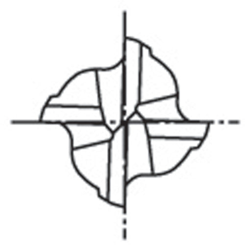 ＯＳＧ　超硬スクエアエンドミル　ＷＸコートガッツミル　４刃スタブ　刃径１２ｍｍ　刃長１８ｍｍ　３０１９４２０　WX-G-EMSS-12　1 本