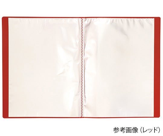 クリアブックB　厚　A4　20ポケット　ブルー　3146 1パック