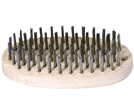 Daigoro Stainless Steel Wire Brush, Oval Shape, 1 Piece