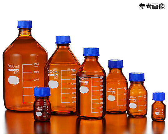 (茶)耐熱ねじ口瓶（液切リング付）　GL-45　5000mL　NBB-5L-SCI 1本