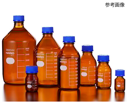 (Brown) Heat-resistant screw-top bottle (with liquid-cutting ring) GL-45 1000mL NBB-1L-SCI 1 bottle