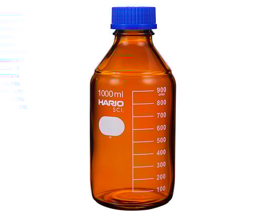 (Brown) Heat-resistant screw-top bottle (with liquid-cutting ring) GL-45 1000mL NBB-1L-SCI 1 bottle
