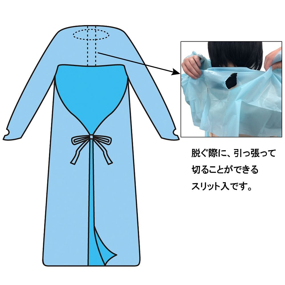 대나무 호랑이 비닐 앞치마 E 10장입 076340 1상자(1장×10봉투입)