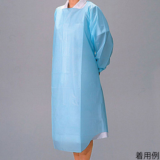 대나무 호랑이 비닐 앞치마 소매 첨부 L 50장입 076394 1상자(1장×50봉입)