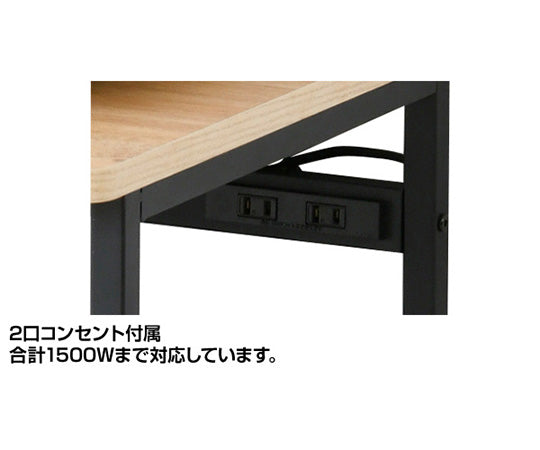 スタイリッシュ　レンジ台　キャスター付き　ワイド　上棚無し　DRW-WIDE(OAK/SBK) 1台