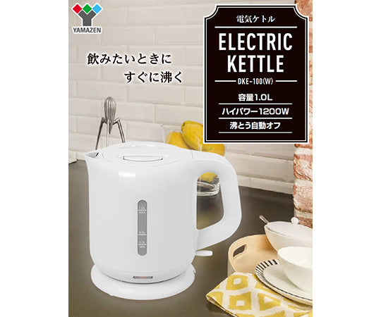 Electric kettle 1.0L white DKE-100(W) 1 unit