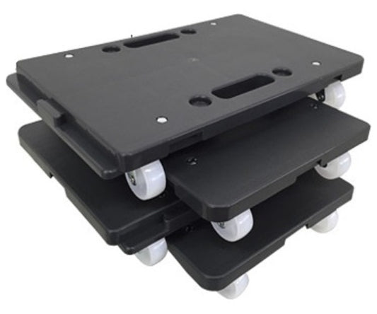 Tough Mini Linked Platform Truck, Gray, 4 units, YRM-N50(GY)*4, 1 set (4 units)