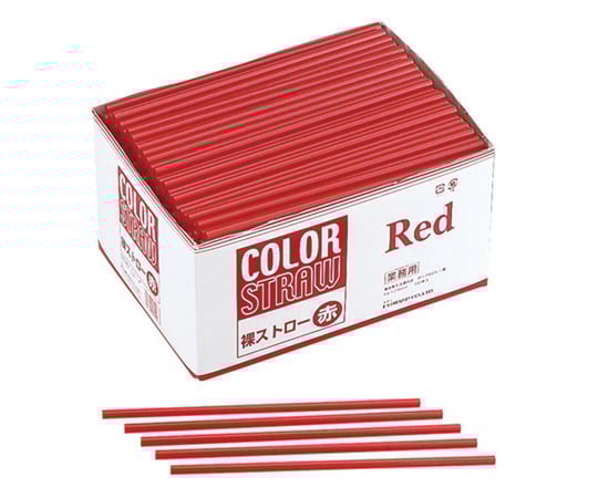 Fuji Naked Straws Red 1 box (500 pieces) 529600 1 box (500 pieces)