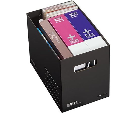 수납 박스<neos> M사이즈 블랙 A4-NEMB-D 1개</neos>