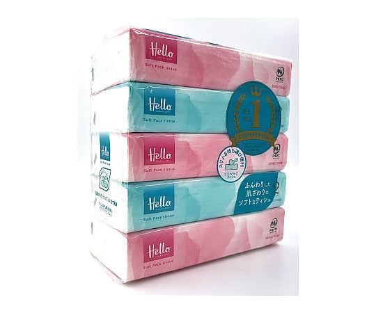 Hello Soft Pack Tissue 150 Pairs (5 Pieces) 8279 1 Pack (5 Pieces)