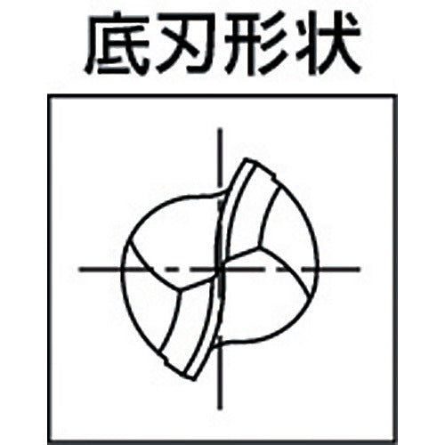 OSG Carbide End Mill WXS 2-Flute Ball R4 3041480 WXS-EBD-R4 1 piece