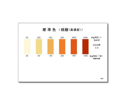 パックテスト標準色 5pc 硝酸（高濃度）1袋（5枚入）　WAK-NO3(C)-SH5 1袋(5枚入)