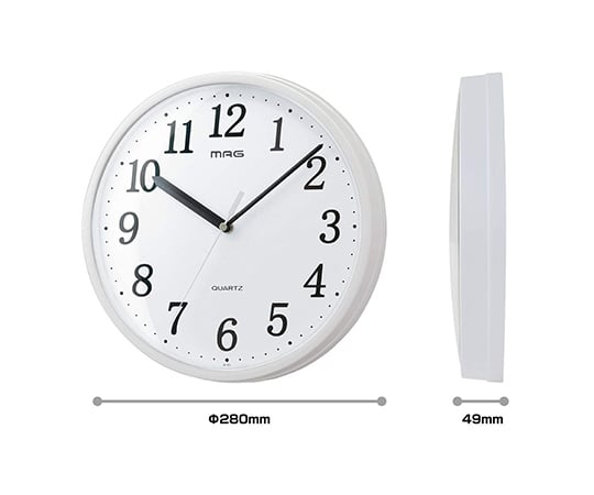 掛け時計　プラスチッタ　W-701 WH-Z 1個