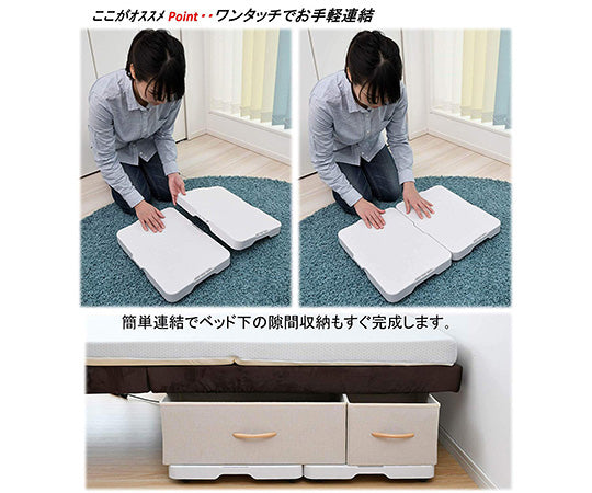 スマートフロア　連結平台車　NST-50(WH) 1台