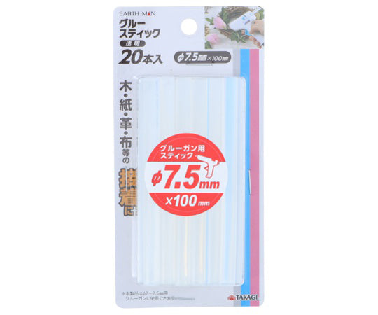 EM Glue Stick 7.5φ Transparent 20 pieces 1162391 1 set (20 pieces)