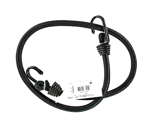 Bungee round rubber band, black, 10mm x 70cm, HR-1615, 1 piece