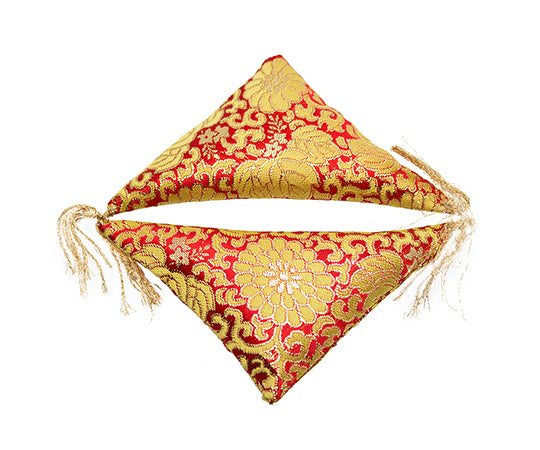 額用付属　金蘭額用フトン　赤　130mm×90mm　2個入　Y-7454-1 1セット(2個入)