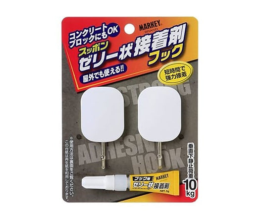 스폰 젤리 모양 접착제 후크 롱 타입 2 개입 SAH-10 1 세트 (2 개입)