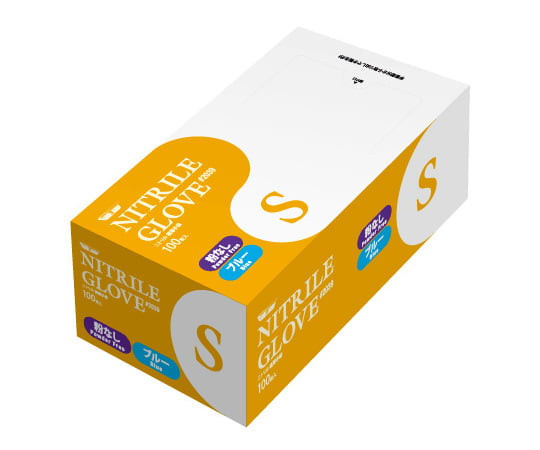 니트릴 사용 극박 장갑 가루 없음 100장입 블루 S 2039 1상자(100장입)