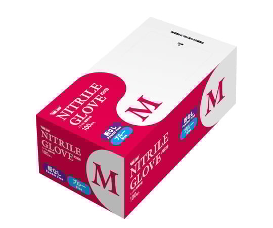 니트릴 사용 극박 장갑 가루 없음 100장입 블루 M 2039 1상자(100장입)