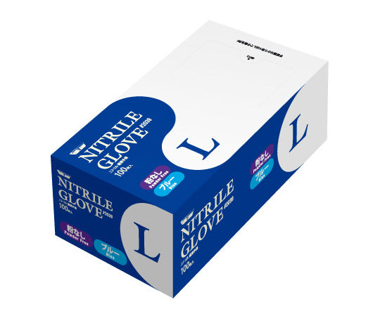 니트릴 사용 극박 장갑 가루 없음 100장입 블루 L 2039 1상자(100장입)