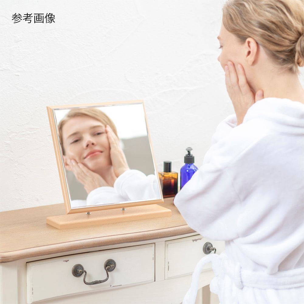 Wood Stand Mirror L Wood Grain H-301 1pc