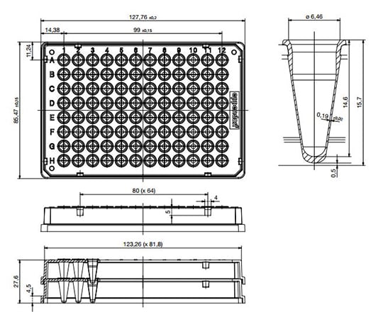 Twin Tech PCR Plate 96 Skirtless Low profile, Colorless 1 set (20 plates) 0030 133.307 1 set (20 plates)